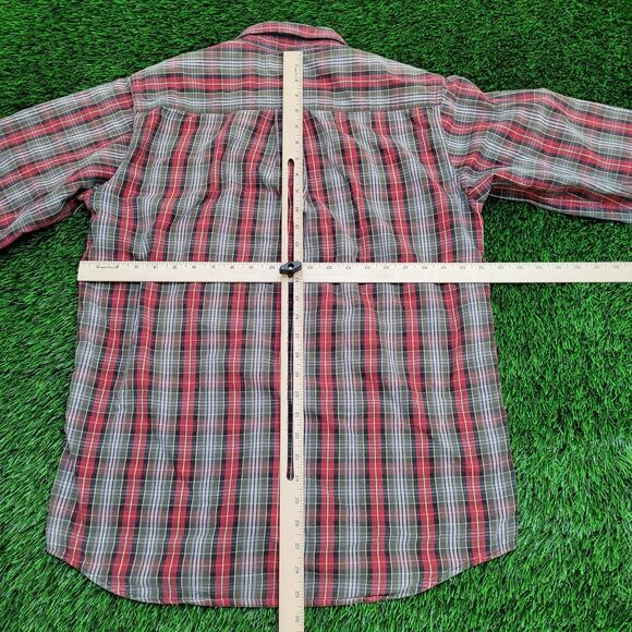 Vintage LL-Bean Flannel Shirt Medium 21x29 Baggy M-Tall - Picture 5 of 12